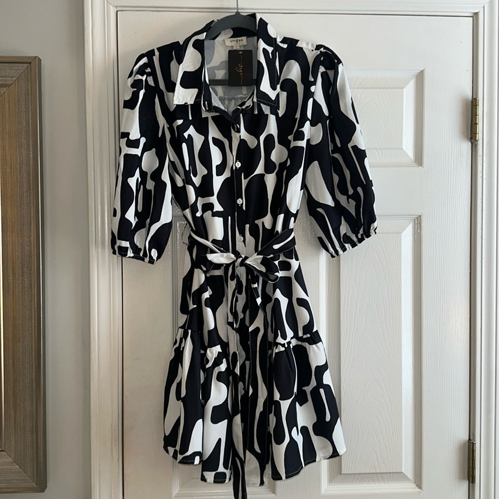 NWT black and white Statement dress 🖤🤍